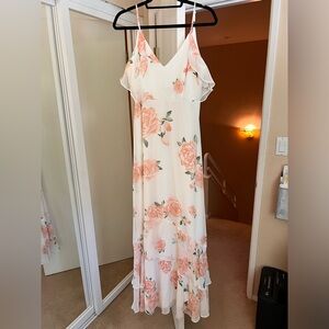 Lulus White Floral Maxi